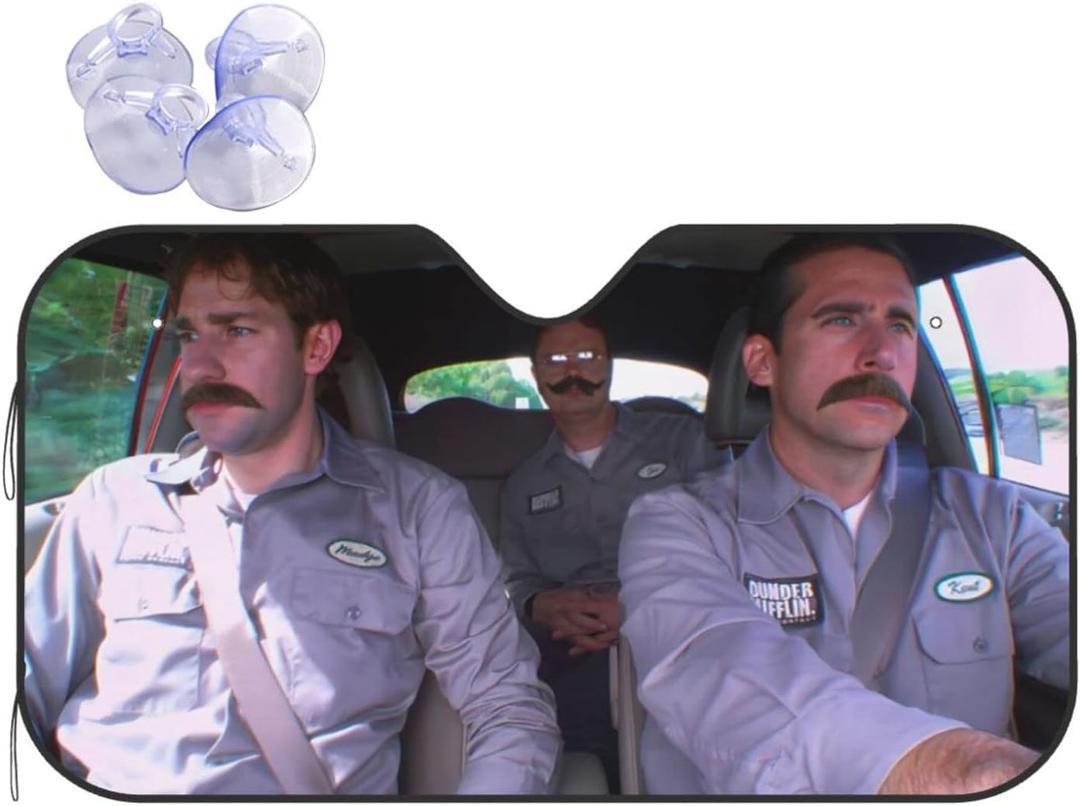 Funny Foldable Windshield Sun Shade for Car Sunshade for Car Windshield Covers Blocks Uv Rays Automotive Interior Sun Protection Universal Fit 51 X 27.5 in Keep Your Vehicle Cool