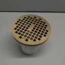 Oatey 3 in. or 4 in. PVC General Purpose Drain with 6 in. BR Grate