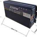 3500W Power Inverter 60V DC to 110V AC Converter with LED Display Dual AC Outlets Dual Fans Radiating for RV, Camp, Boat and Home Emergency Portable Pure Sine Wave Inverter (LED Screen, 3500W 60V)