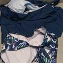 Women Twist V Neck Tankini Swimsuits XL