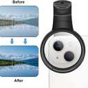 52mm CPL Filter for Phone,Compatible for iPhone 15 14 13 12 11,Motorola,Google Pixel and Other Smart Phones (Black)