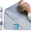 Kekoy Adjustable 9 & 12 Inch Wedge Pillow for Sleeping Apnea, Acid Reflux Relief, Back Pain, Snoring & Post Surgery Recovery, Memory Foam Bed Wedge Pillow with Removable Washable Cover & Handle-Grey