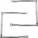 Saddlebag Support Bars Brackets for Suzuki Yamaha Kawasaki (Chrome)
