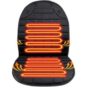 Heated Seat Covers, 2 Fast Heating Models Heated Seat Cushion Black