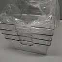 ClearSpace Clear Plastic Storage Bins XL 4 Pack Perfect for Kitchen,Fridge, Pantry Organization, Cabinet Organizers