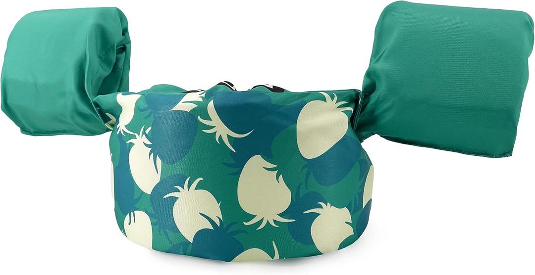 Silfrae 2-6 Years Kids Swim Vests Toddlers Swim Floatation Vest Kids Pool Swimmies 30 to 50 lb (Green Strawberry)