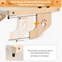 Cat Scratch Window Perch, Sturdy Cats Hammock for Window, Scratching Posts for Indoor Cats. Easy to Adjust Cat Bed for Windowsill, Bedside, Drawer and Cabinet. No Drilling Needed.