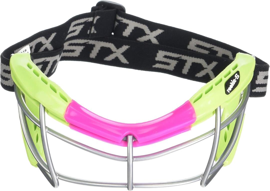 STX Lacrosse Rookie-S Youth Goggle (Lime/Pink)