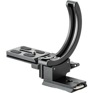 Fotopro Camera Vertical Bracket, Tripod Mount Ring Lens Mount, 1/4 Rotatable Collar Mount Plate for DSLR SLR, Fits Plate for Arca-Type, Supporting 84.8mm Lens Horizontal and Vertical (X-RO95 Black)