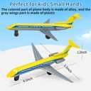 Toy Airplane 6 Pack, Diecast Airplane Toy for Boys Age 3 4-7 8-12, Alloy Planes Model/Glider Planes/Airlines Plane Toys for Kids Birthday Airforce Party Favors