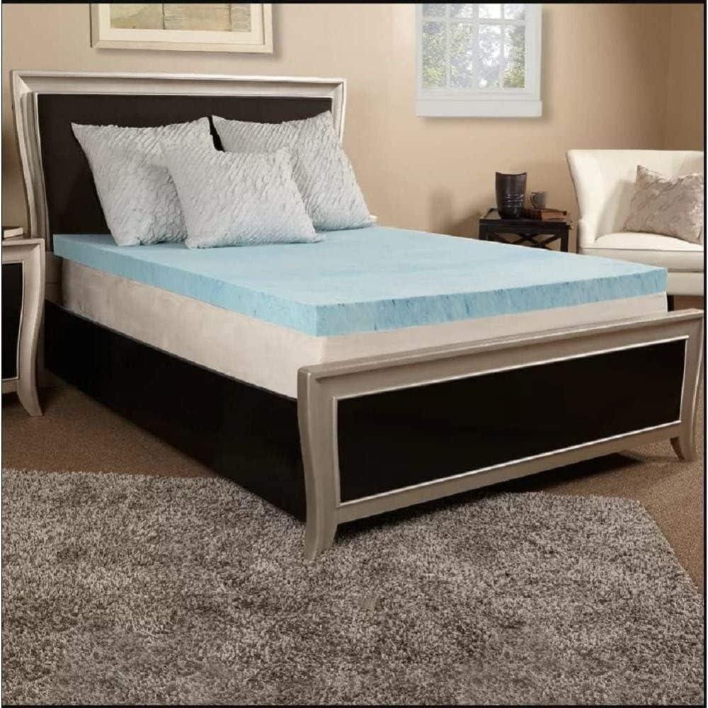 FoamRush 1" Inch Gel Memory Foam Mattress Topper - King Size Made in USA 1" x 76" x 80" FoamRush 1" Inch Gel Memory Foam Mattress Topper - King Size Made in USA 1" x 76" x 80"