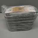 BINO | Woven Plastic Basket | XS (Natural Grey), 5-Pack | THE JUTE COLLECTION | Home Organization, Space - Saving Storage, Stylish Design | Jute Basket | Plastic Storage Basket