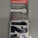 Hardline Products USA Series 350 Factory Matched 3-Inch Boat & PWC Registration Number Kit (Black)