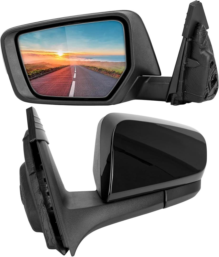 Left Driver Side Rear View Mirror Replacement for Chevrolet Chevy Impala 2014 1015 2016 2017 2018 2019 - Rearview Mirrors Assembly with 3Pins, Electric Adjustment, Black