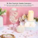 2000PCS Pearls for Crafting, Ivory No Hole Beads for Centerpieces Vases, Assorted Sizes Bulk Fake Pearls Beads for Vase Filler, Candles Centerpiece, DIY Crafts, Jewelry Making (4/6/8/10/14/20mm)