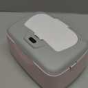 Baby Wet Wipe Warmer, Dispenser, Holder and Case - Easy Press On/Off Switch