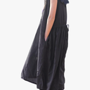 Women Summer Casual Sleeveless Round Neck Cotton Maxi Long Beach Dress Vacation Outfits,XS