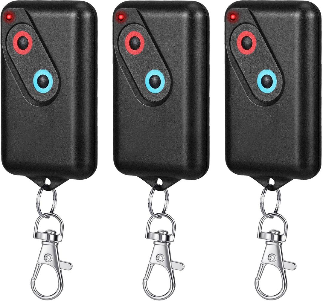 Kingdder 3 Pieces Garage Door Remote Compatible with Guardian 2211 L 2 Button Garage Door Remote Transmitter 303mhz/390mhz Gate Opener Transmitter with Keychain