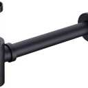 Upgrade Your Bathroom with ZASLEME Decorative Adjustable Bottle P Trap Kit for Sink and Basin Drainage - Matte Black Finish