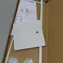 B&NN Adjustable Metal Handbag Rack Tabletop Handbag Purse Display Stand Single Hook Bag Stand Holder (White)