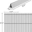 Kalomo 9MM Grill Grates Gas Parts for Weber Spirit 2 Grill E-310, S-310,GS4 Spirit II 300 E-320 S-320, 7636 7638 7639 16GA Flavorizer Bars Stainless Steel Grids BBQ Grill Replacement Parts Accessories