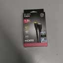 GE UltraPro 8K HDMI 2.1 Cable with Ethernet, 1.5ft, Ultra High-Speed 48Gbps, Supports 8K@60Hz, 4K@120Hz, HDR, eARC, Dolby Atmos, Braided Black, 84679