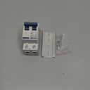 AC Miniature Circuit Breaker, 32 Amp 120V/240V 2 Pole DIN Rail Mount Circuit Breaker, Thermal Magnetic Trip, Solar AC Disconnect Switch MCB C32