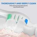 Replacement Toothbrush Heads Compatible with Philips Sonicare10 Pack Soft Replacement Electric Brush Head for 4100 5100 6100 HX9023/65 W Optimal Plaque Control Snap-on System