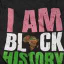 I Am Black History Pink and Green Historically Black College University T-Shirt, XXL