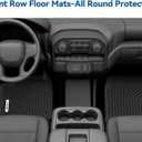 OEDRO Floor Mats Fit for 2019-2026 Chevy Silverado/GMC Sierra Denali 1500 & 2020-2026 Silverado/Sierra 2500HD/3500HD Crew Cab Without Rear Underseat Storage Box, TPE All-Weather Car Mats, Black
