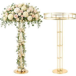 Briwooody 2 Pack 47" Gold Flower Stands for Wedding Centerpieces & Events
Metal Floral Display Pedestal with 19.7"Round Top,Centerpiece Stands for Wedding Reception Ceremony,Party Event Decor ﻿ ﻿