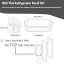 Upgraded 240356402 Refrigerator Door Bin Replacement for Frigi.daire Refrigerator Door Shelf Parts LFSS2612TF0 LFSS2612TE0 FFSS2615TE0 FFSS2615TS0 FGHS2631PF4A AP2549958 Door Shelf Shelves (1)