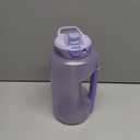 Ello Hydra 64oz Half Gallon Water Jug with Handle and Motivational Time Markers for All Day Hydration, Plastic Reusable Water Bottle with Straw and Locking, Leak Proof Lid, BPA Free (Lilac)