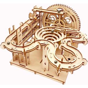 3D Puzzle Wooden Marble Run for Adults DIY Mechanical Puzzle Assembly Wood Crafts to Build Wood Model Kit for Teens Age 14+ Years Old