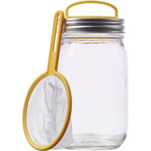 Jarware Firefly Catcher Kit for Regular Mouth Mason Jars, Yellow