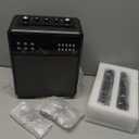 Karaoke Machine for Adults & Kids, Portable Karaoke Machine with 2 Wireless Microphones, Karaoke Speaker with LED Lights Supports USB/AUX in/TF Card for Home Party and Outdoor Event (Black)