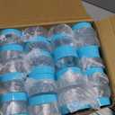 SATINIOR 100 Pcs Plastic Jars with Lids Small Containers Lids Wide Mouth Small Plastic Containers for Lotion Cream Rhinestones Body Butters Travel Storage(1 oz,Blue)