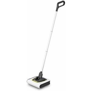 Krcher KB 5 Electric Floor Sweeper Broom, for Carpets, Hardwood Floors and Tiles, Lightweight and Cordless, Ideal for Fur, Hair, Dirt & Dust - White