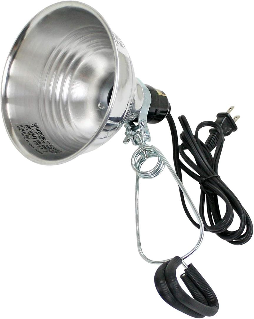 Prime CL060506 Reflector Clamp Lamp with 6-Feet 18/2 SPT-2 Cord, 5.5-Inch