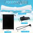 Beach Shade Accessories No Wind Assist Sun Canopy kit Nylon Rope Elastic Rope Tent Clip Sandbag Weight Help Shade Fixed Tent in Calm Weather (Not Included Canopy)