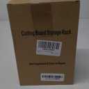 SUNFICON Cutting Board Rack Chopping Board Organizer Pot Pan Lids Holder Thin Bakeware Baking Tray Drying Display Stand Kitchen Countertop Cupboards Cabinet Office Sturdy Metal 4.92x5.7x8.47 in.White (1 Pack White)