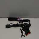 Hair Straightener Brush - Upgraded Straightening Comb for Women with Dual Voltage, Dark Black