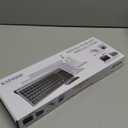 Wireless Keyboard and Mouse Ultra Slim Combo, TopMate 2.4G Silent Compact USB 2400DPI Mouse and Scissor Switch Keyboard Set with Cover, Batteries Included, for PC/Laptop/Windows/Mac - Silver White