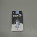 GROSMIMI Spill Proof no Spill Magic Sippy Cup with Straw with Handle for Baby and Toddlers, Customizable, PPSU, BPA Free 10 Oz (Sky Blue)