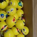 Libima 120pcs Mini Face Stress Balls Bulk 2 Inch Foam Face Squeeze Balls Small Funny Anxiety Relief Toy for Kid Adult School Gift Class Prizes Party Decoration Supplies (Yellow)