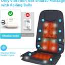 CARSHION 10 Vibration Motors, Massage Seat Cushion with Heat,Back Massager for Chair Back Massager Heated Seat Cover Massage Chair Pad for Pain Relief Home Office Use