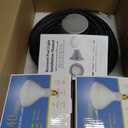 120V 10-Inch Pool Light for Inground Pools, IP68 Waterproof Pool Lights, Includes 2 x 500W Incandescent Bulbs, 100ft Cord, Direct Replacement Pentair Amerlite & Hayward AstroLite, Fits 10'' Pool Niche