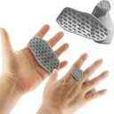 Weight Lifting Grips - Rubber Anti-Slip Workout Grips, Ergonomics Hand Protector Gloves for Gym Training and Exercise, Dumbbell, Bar Pad, Pull Up for Men and Women, No Sweaty (Grey)