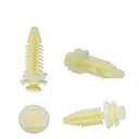 3 x Door Panel Retainer Clips, 50-Pack, Compatible with GM Chevrolet GMC Trucks SUV, White Plastic, 15545202