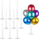 Voircoloria 9 Sets Balloon Stand Kits, Balloon Sticks Holder with Base for Table Graduation Birthday Baby Shower Gender Reveal Party Decorations